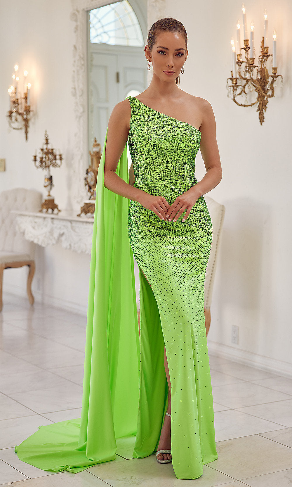 Green One Shoulder Sleeveless Maxi Dress - Women's Casual Sleeveless Maxi  Dress, Elegant Green - Black - Dresses | RIHOAS